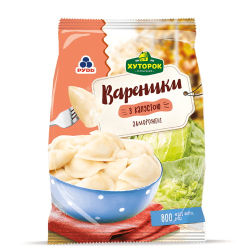 Продукция «Вареники с капустой»