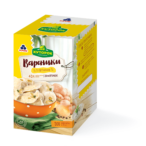 «Varenyky with potato» Products