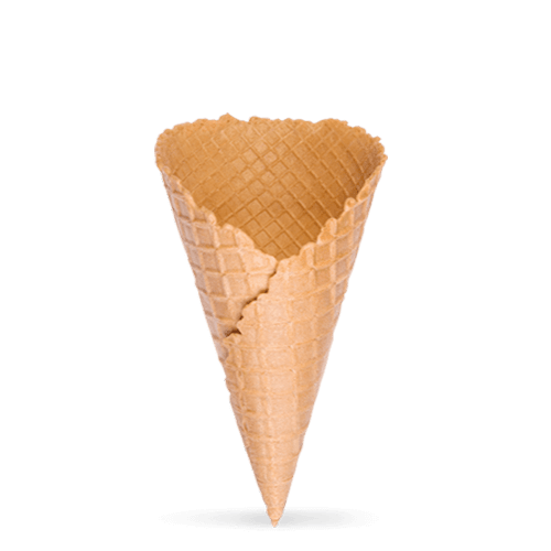 «Waffle cone 130 mm, angle 27 (without a jacket)» Containers for&nbsp;ice&nbsp;cream