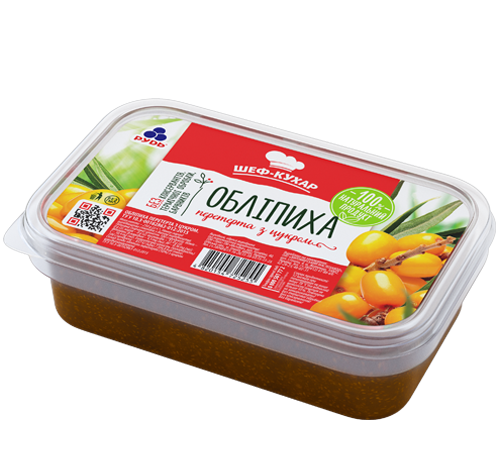 «BUCKTHORN BERRIES STRAINED WITH SUGAR» Frozen & chilled products