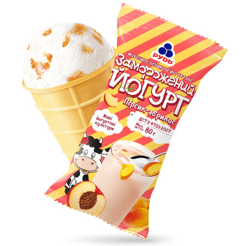 «“FROZEN YOGHURT WITH PEACHES AND APRICOTS”» Ice Cream