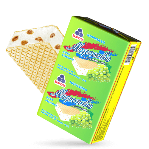 Мороженое ««Люкс» с изюмом»