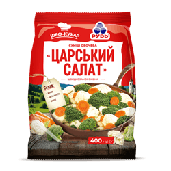 Замороженная овощная смесь «Царский салат» ТМ «Рудь»