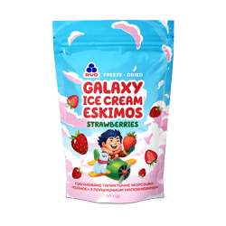 «“Helado galáctico “Eskimos” relleno de fresa”»